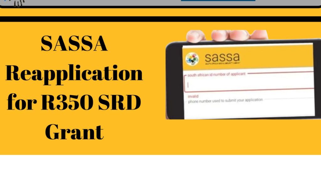 SASSA Reapplication for R350 SRD Grant