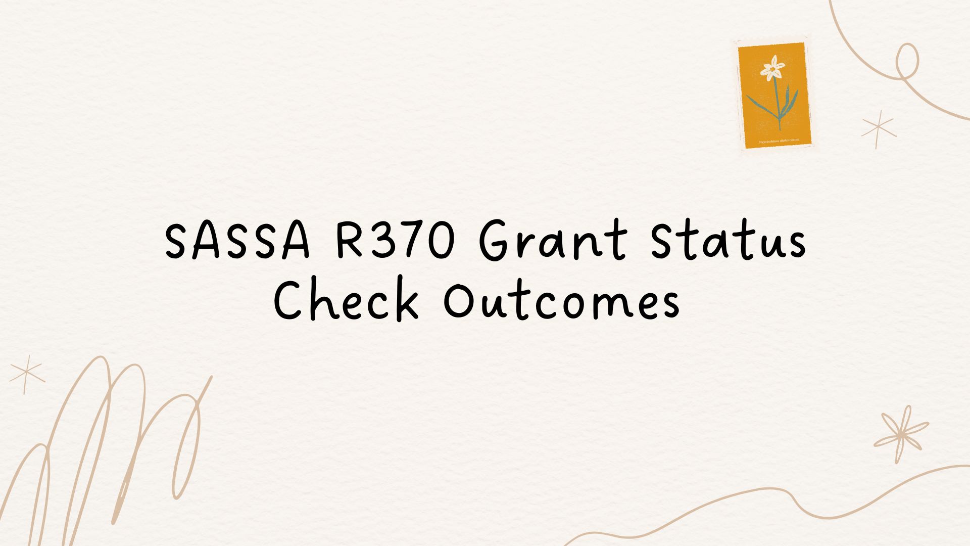 SASSA R370 Grant Status Check Outcomes