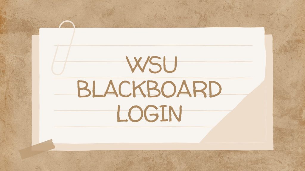 _WSU Blackboard Login