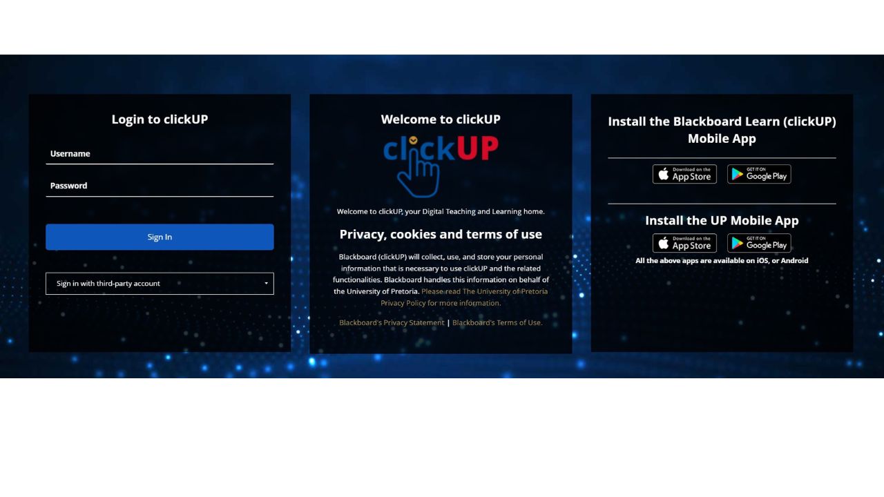 ClickUP Login UP BlackBoard Portal1