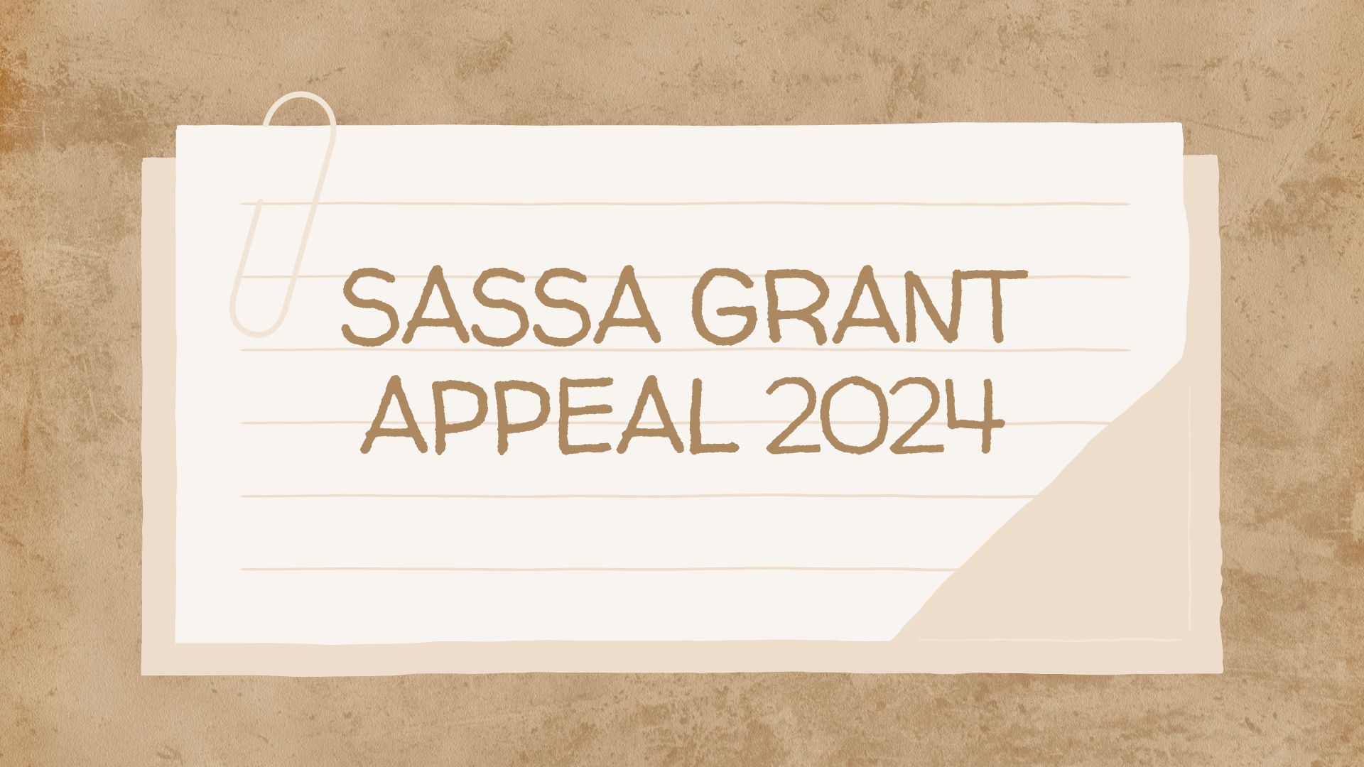 SASSA Grant Appeal 2024