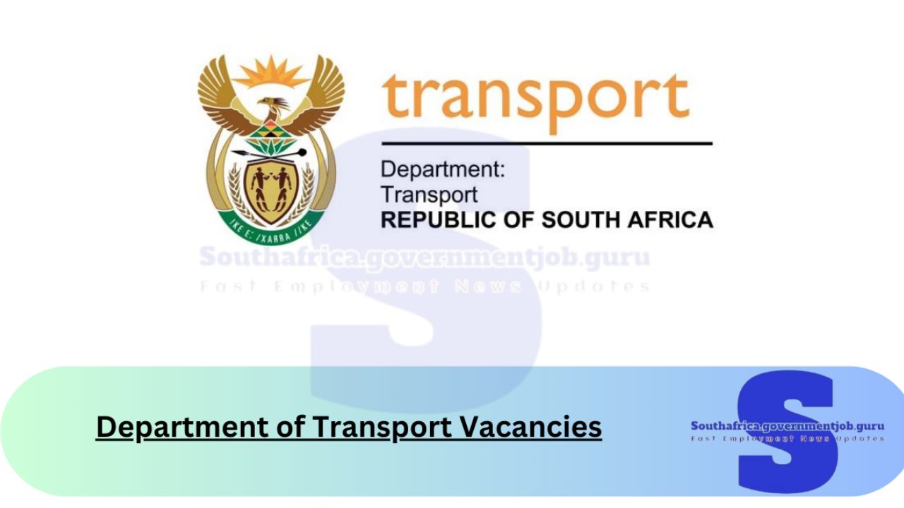 x1 Department of Transport Vacancies